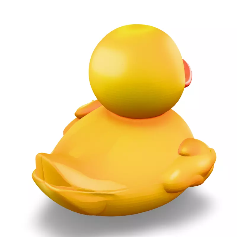 Realistic Rubber Duck 3D Model Low-poly 3D model_5