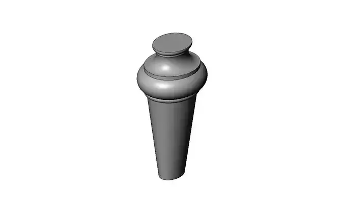 Oval nightstand chest table foot 3D print model