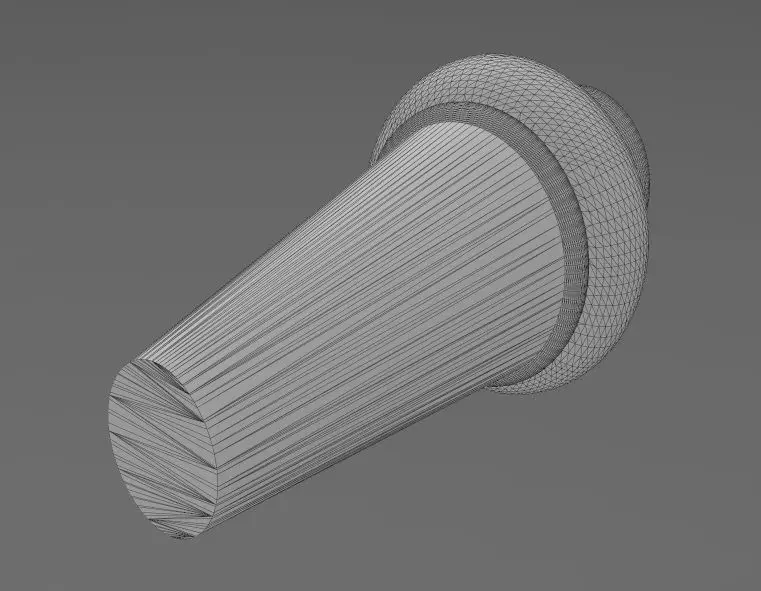 Oval nightstand chest table foot 3D print model_14