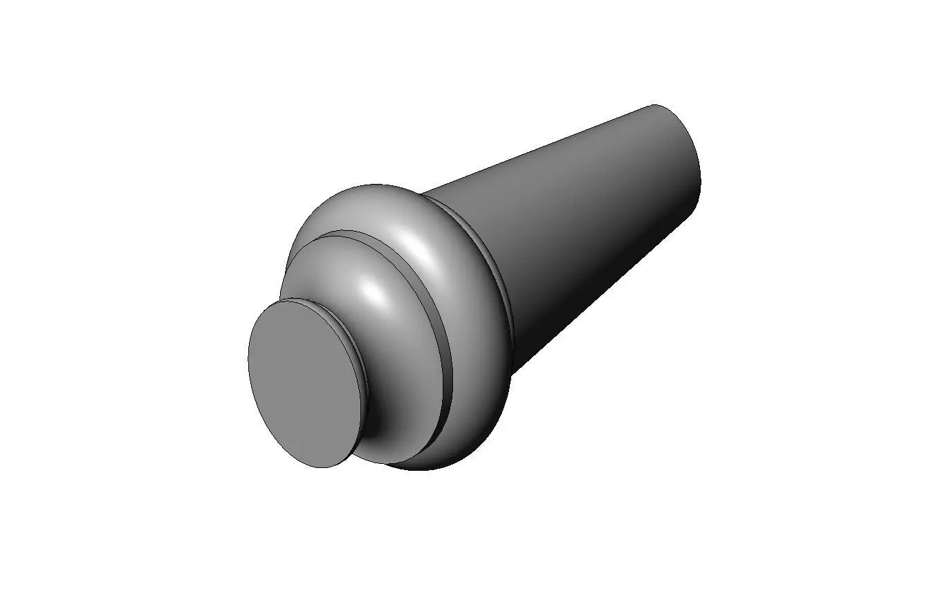 Oval nightstand chest table foot 3D print model_7