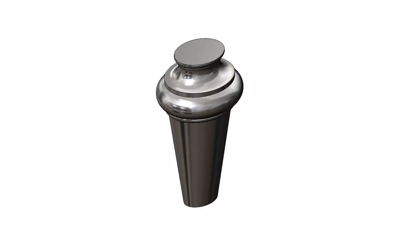 Oval nightstand chest table foot 3D print model_10