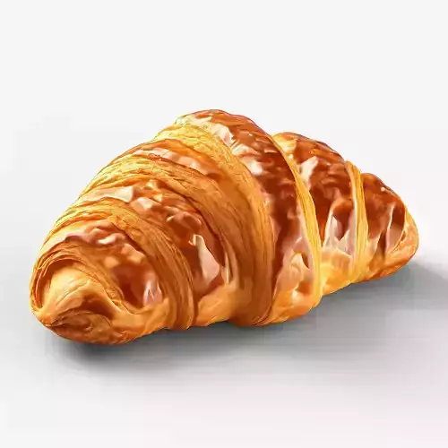 Realistic Croissant 3D Model