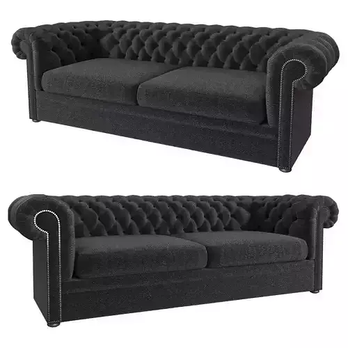 Chesterfield Rochester Sofa 3D Model