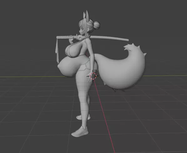 3d anime character 3D print model_4