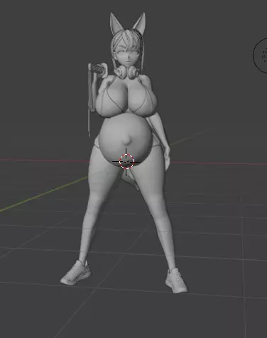 3d anime character 3D print model_3