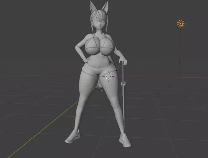 3d anime character 3D print model_1