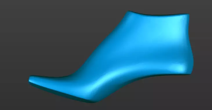 womens shoe last 3D print model_3