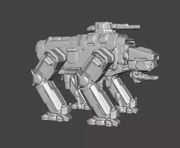 6MM SCALE AUTOMATON FACTORY WALKER MINIATURE MODELS  SCIFI GAMES 3D print model