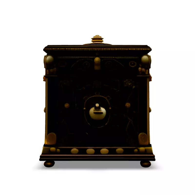 Ornate Antique Safe 3D Model Low-poly 3D model_6