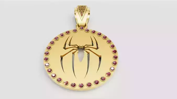 spider pendant  3D printable model   3D print model