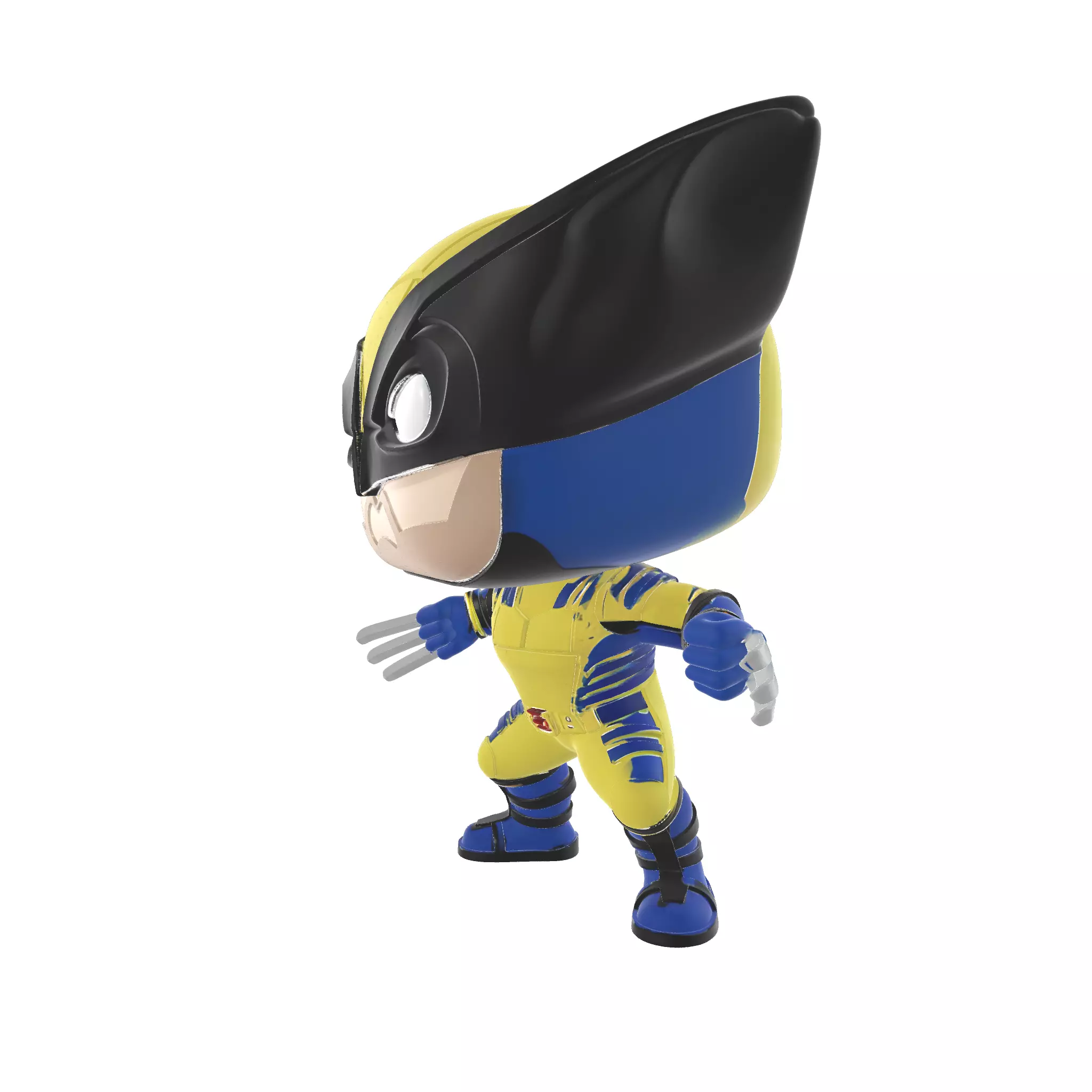 X-men Figurine Stylized Comic Style Display 3D print model_2