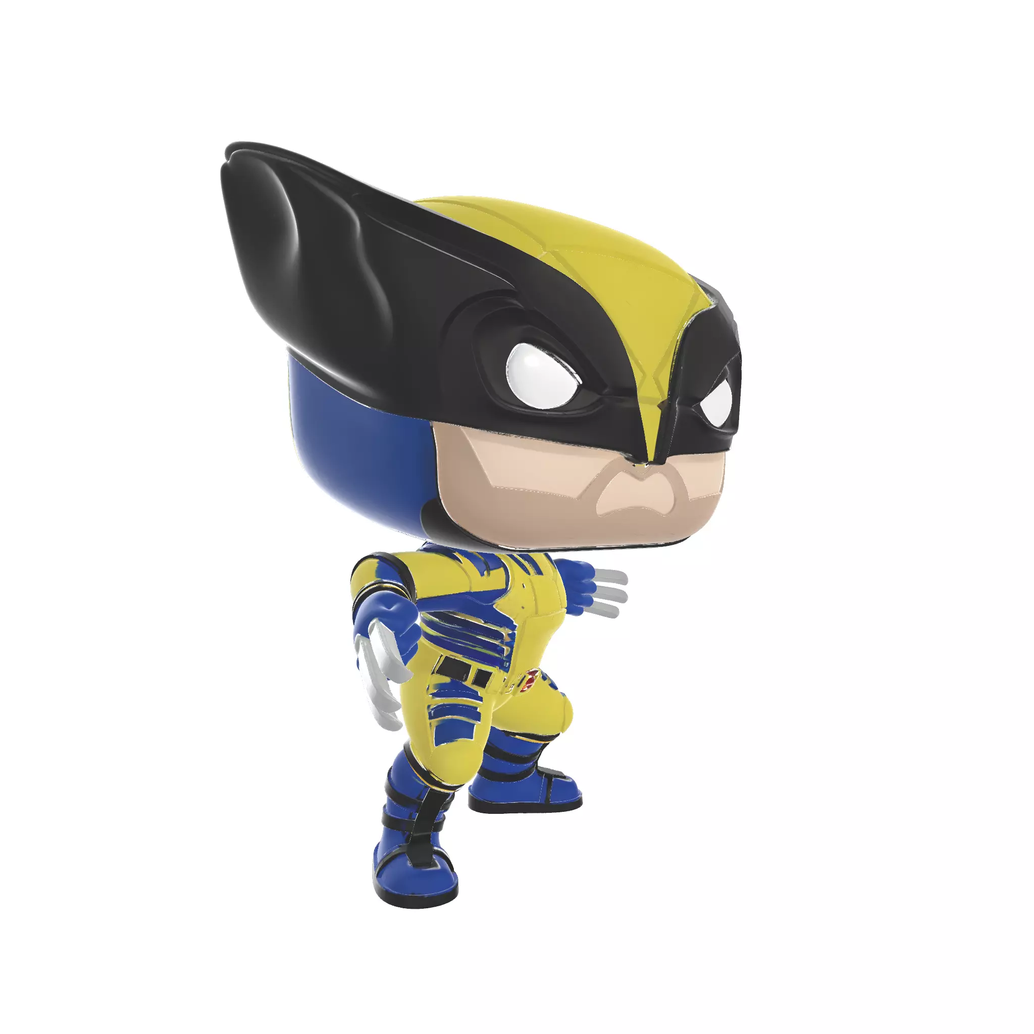 X-men Figurine Stylized Comic Style Display 3D print model_1
