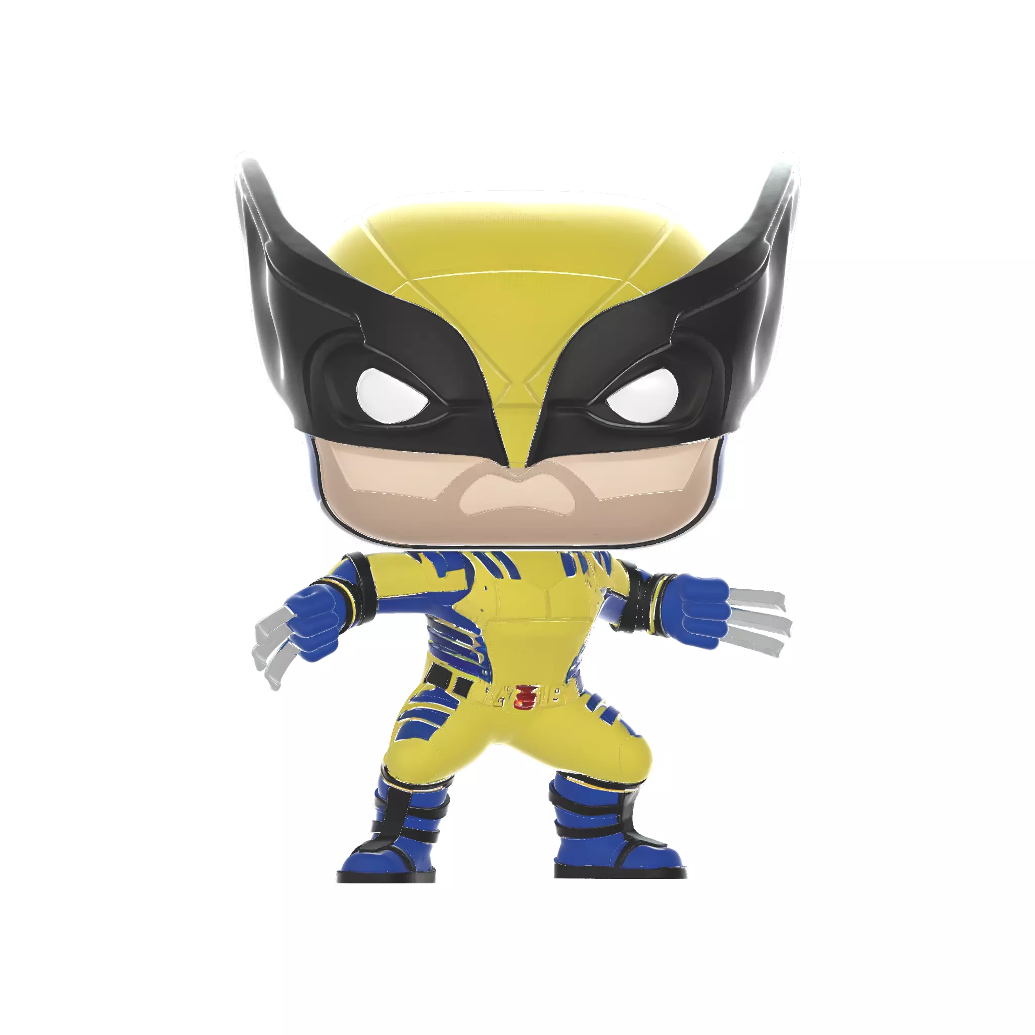 X-men Figurine Stylized Comic Style Display 3D print model_0