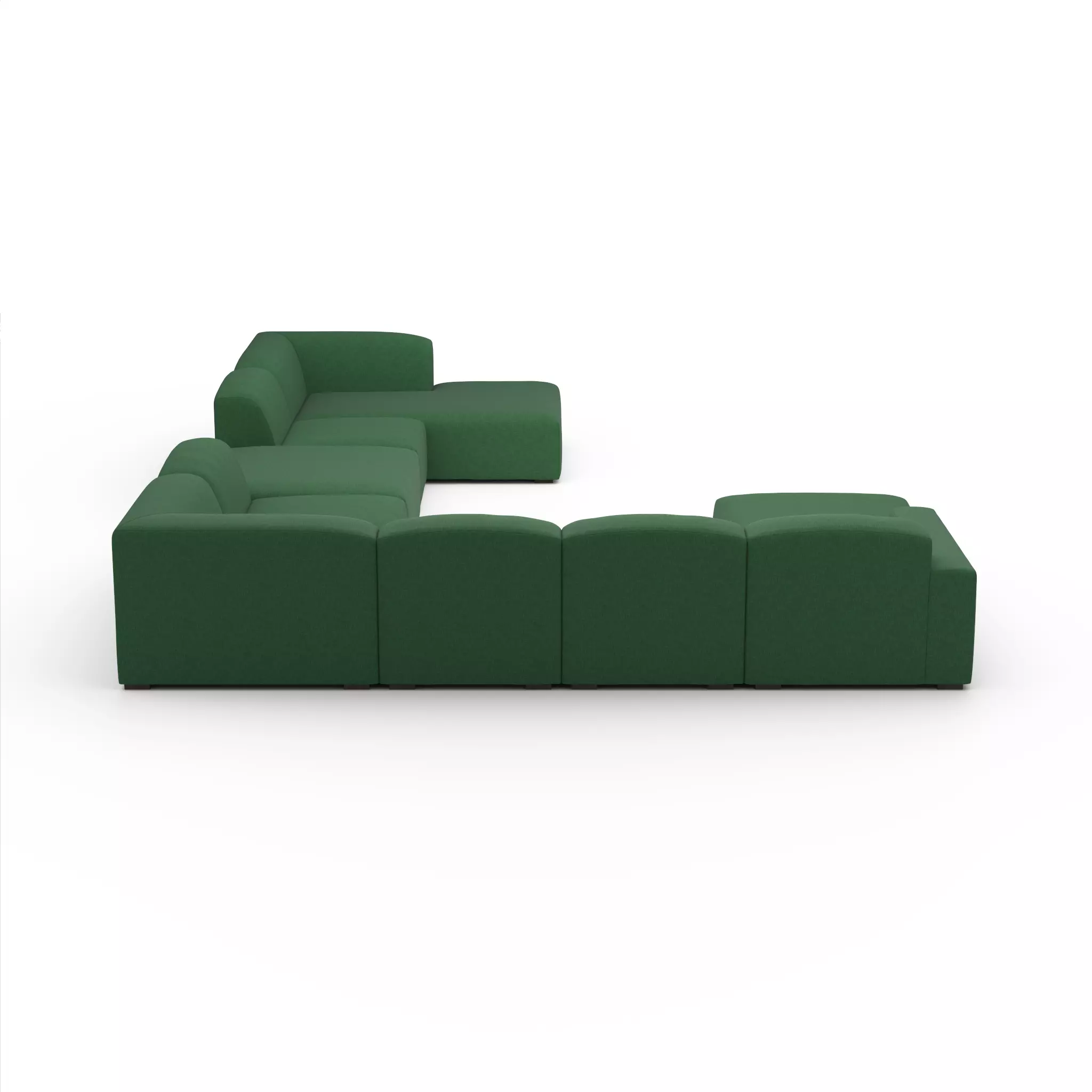 Morgan Full Modular Sectional Low-poly 3D model_3