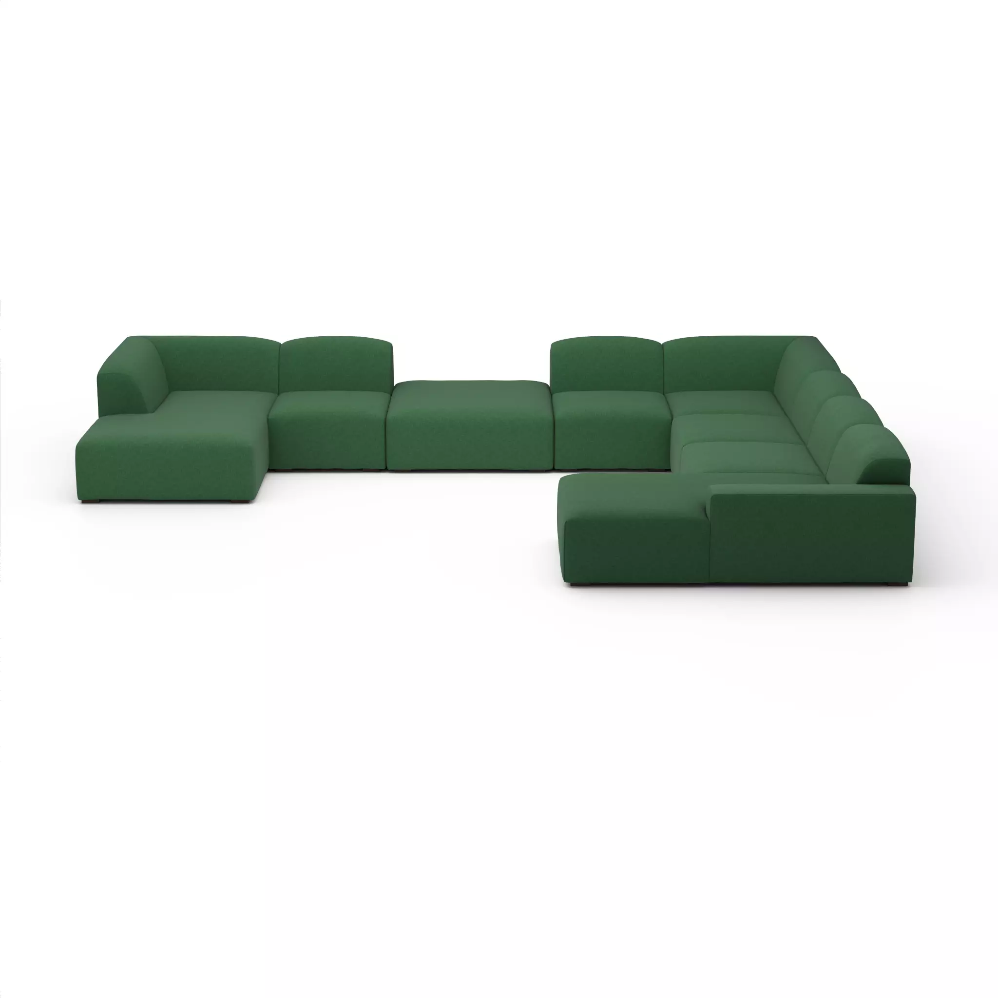 Morgan Full Modular Sectional Low-poly 3D model_5