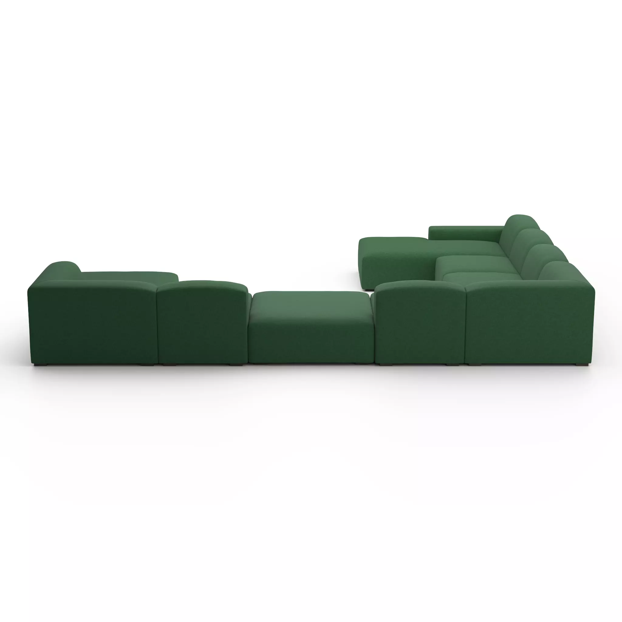 Morgan Full Modular Sectional Low-poly 3D model_2