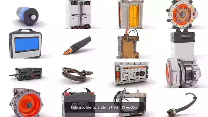 Futuristic Energy Systems Pack 3D Model Collection