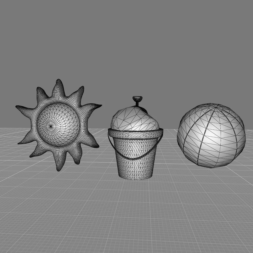 Beach Asset  3D model_6