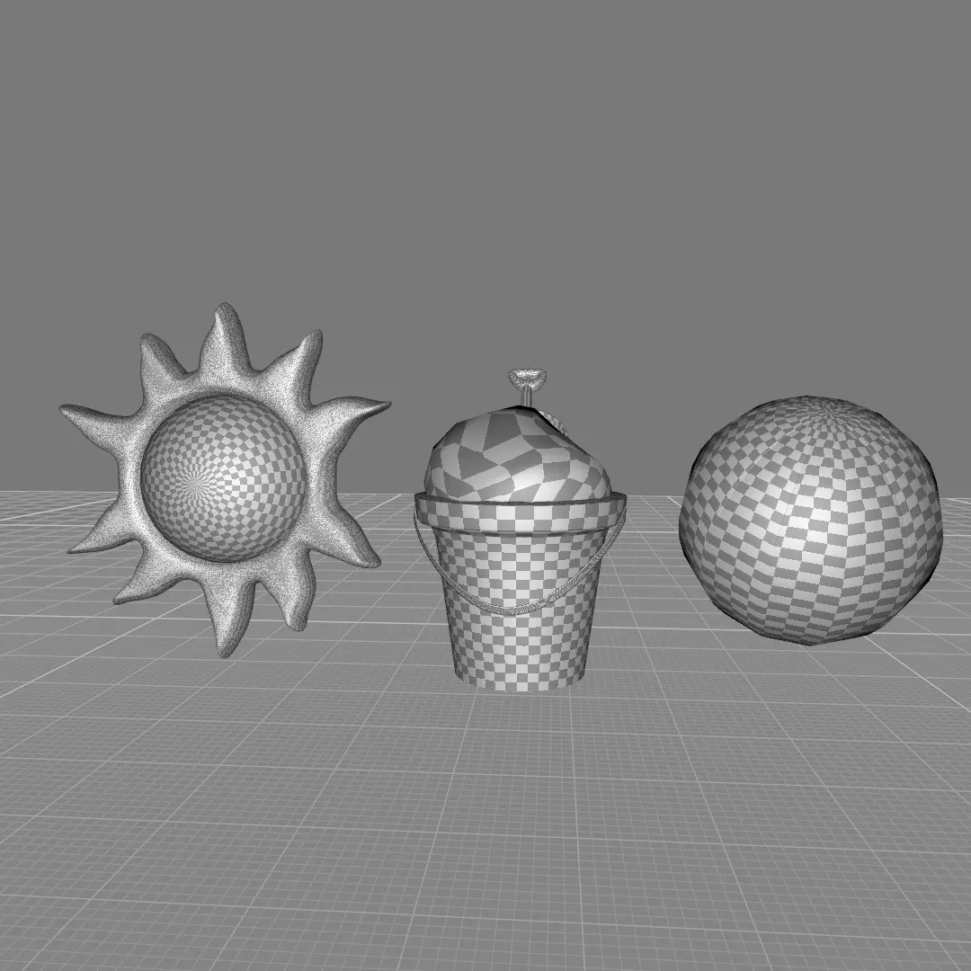 Beach Asset  3D model_7