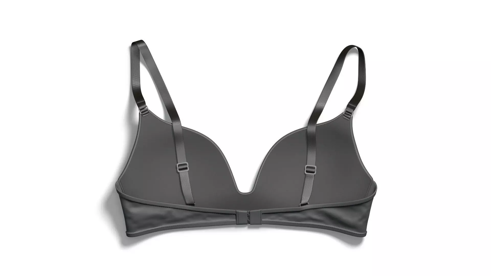 Womens Black Brassiere - female spandex lace brasserie 3D model_4