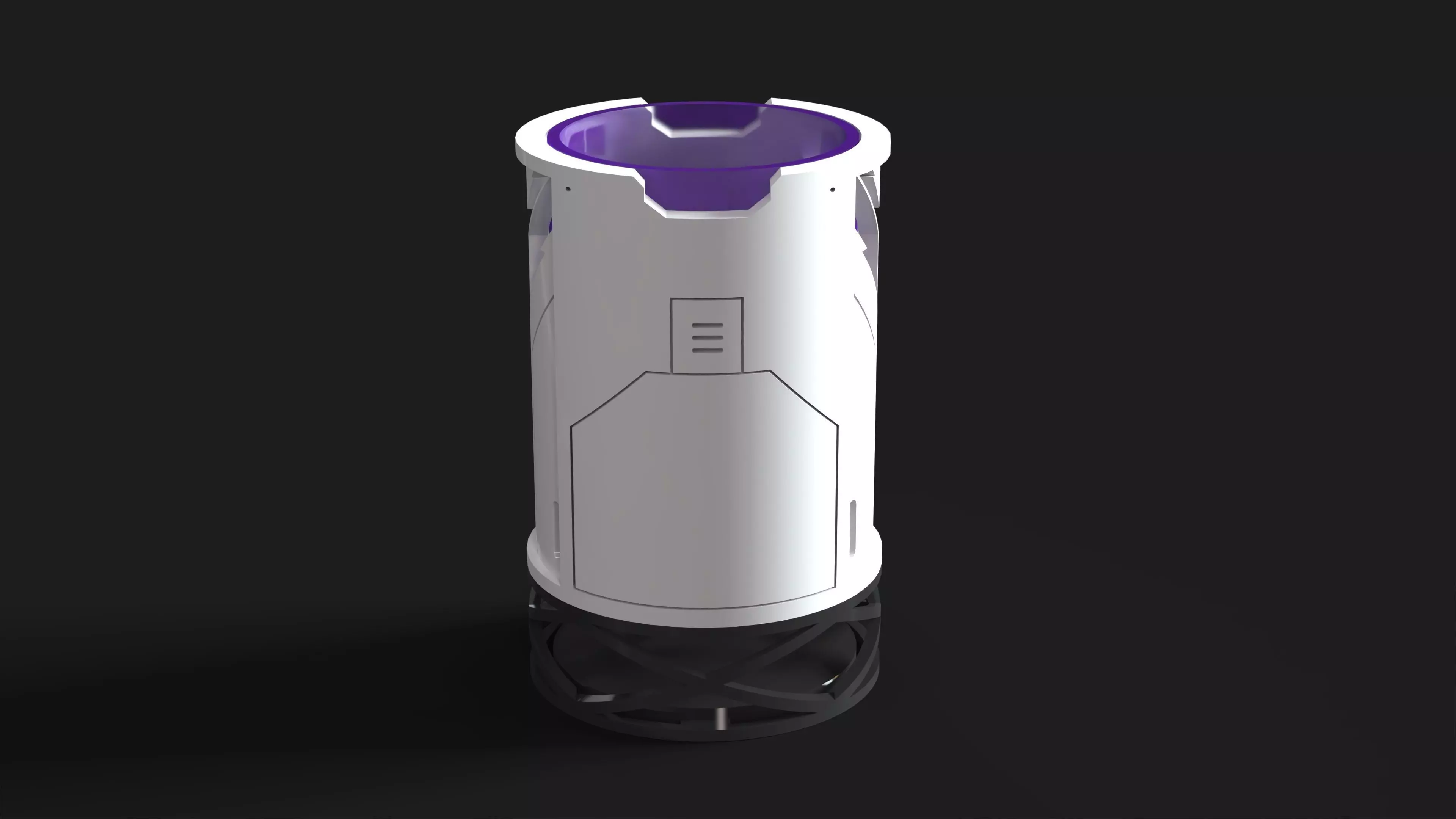 Pencil Holder Cyberpunk 3D print model_1