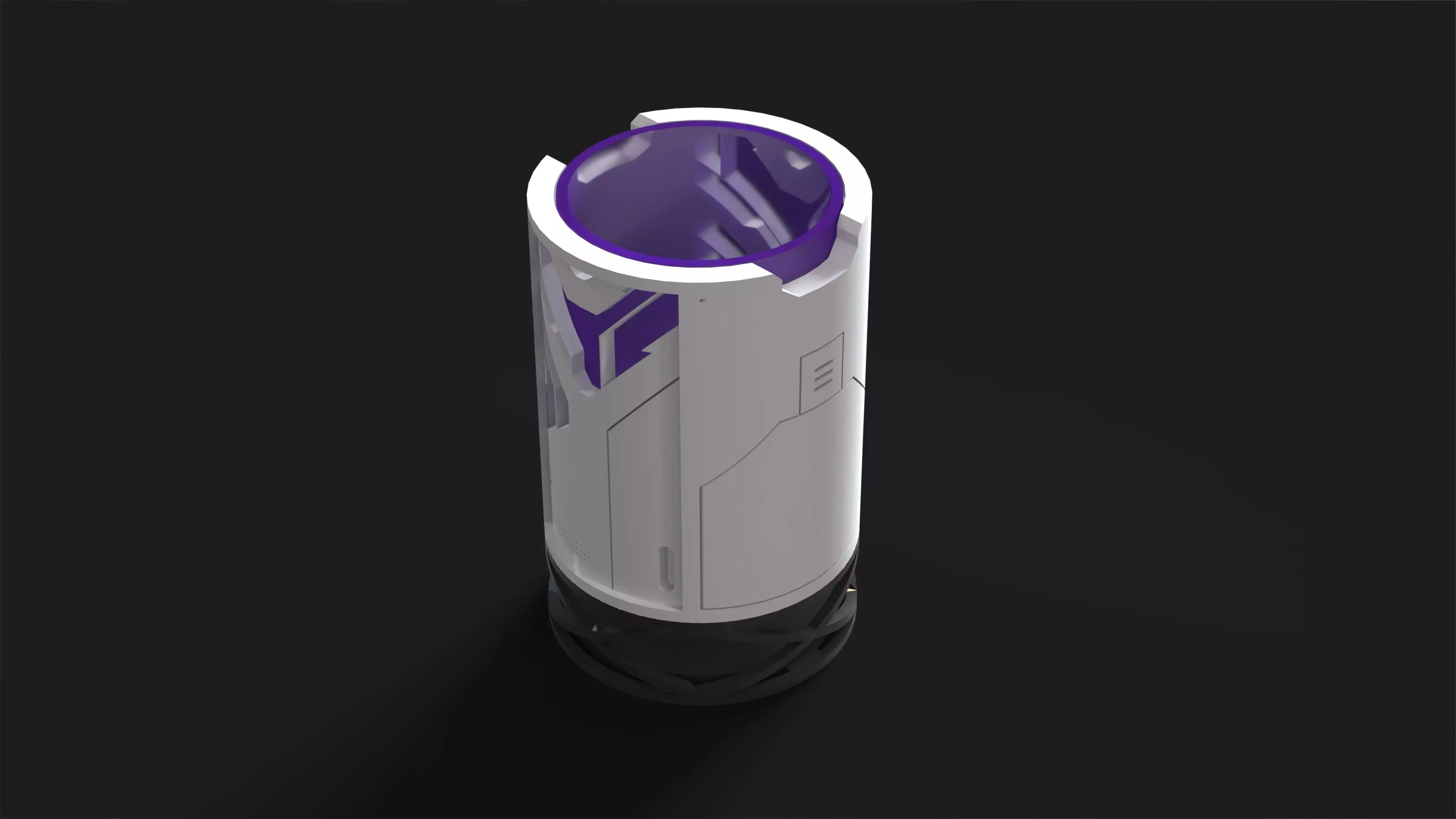 Pencil Holder Cyberpunk 3D print model_2