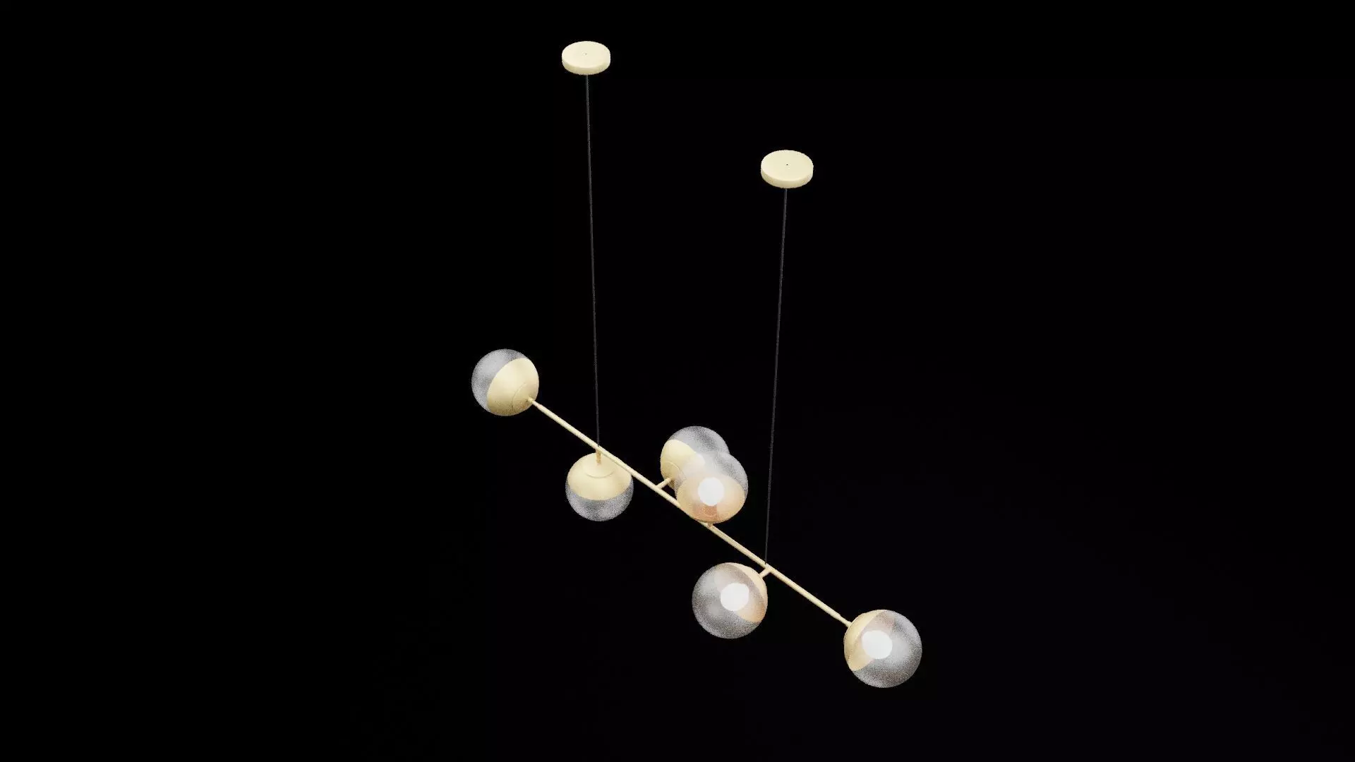 Ceiling Lamp Low-poly 3D model_6