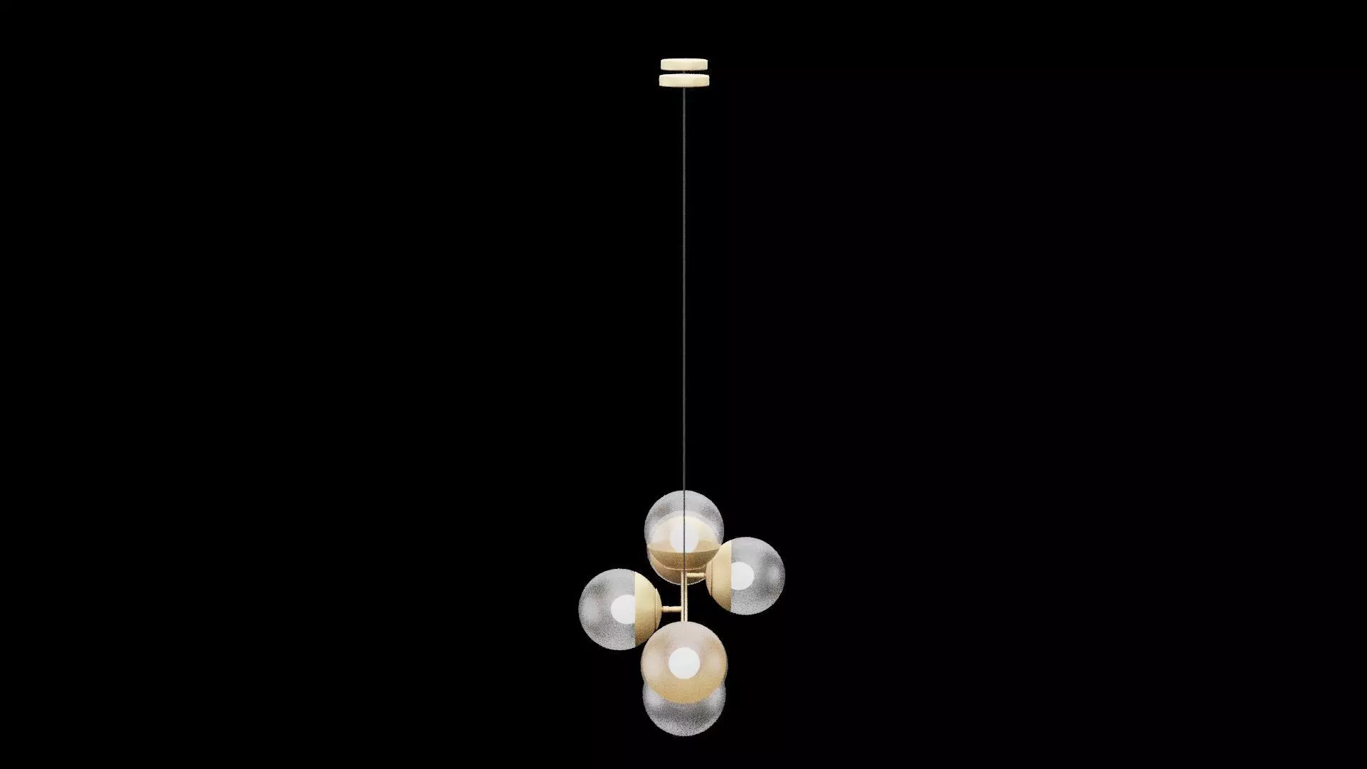 Ceiling Lamp Low-poly 3D model_1