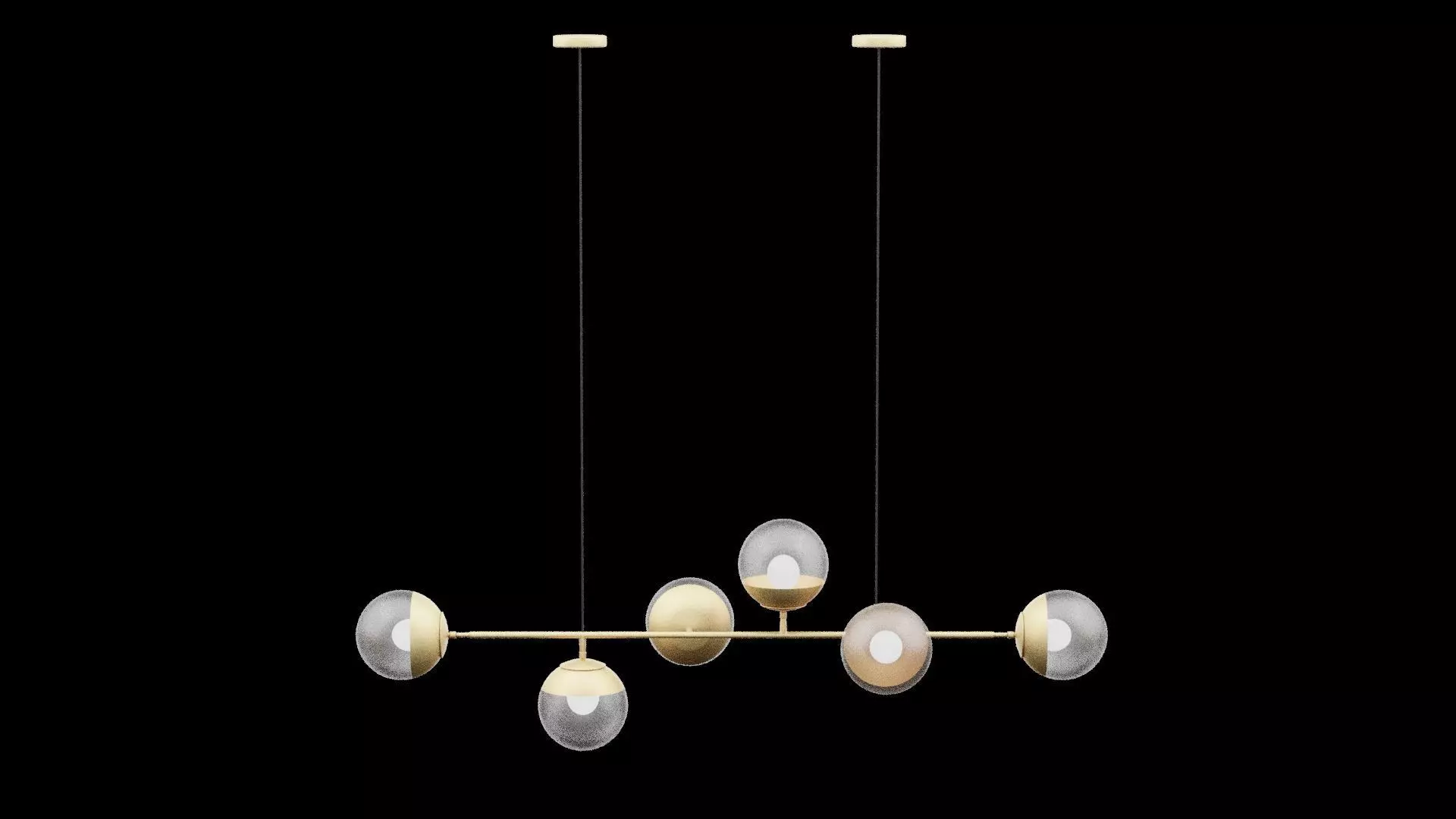 Ceiling Lamp Low-poly 3D model_0