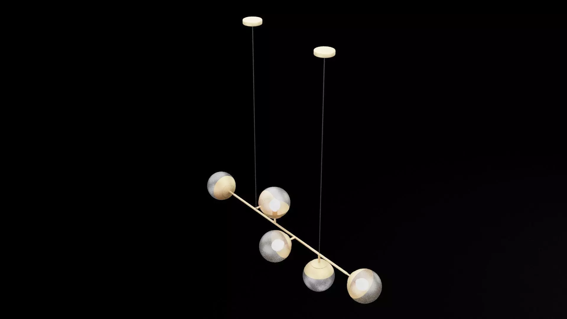 Ceiling Lamp Low-poly 3D model_7