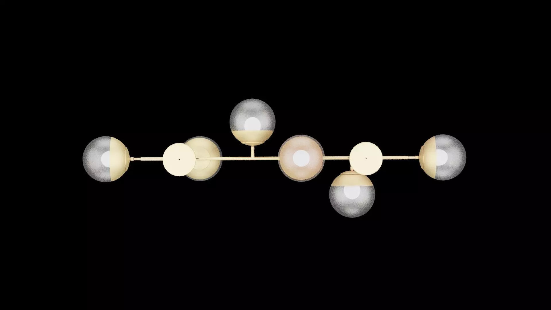 Ceiling Lamp Low-poly 3D model_3