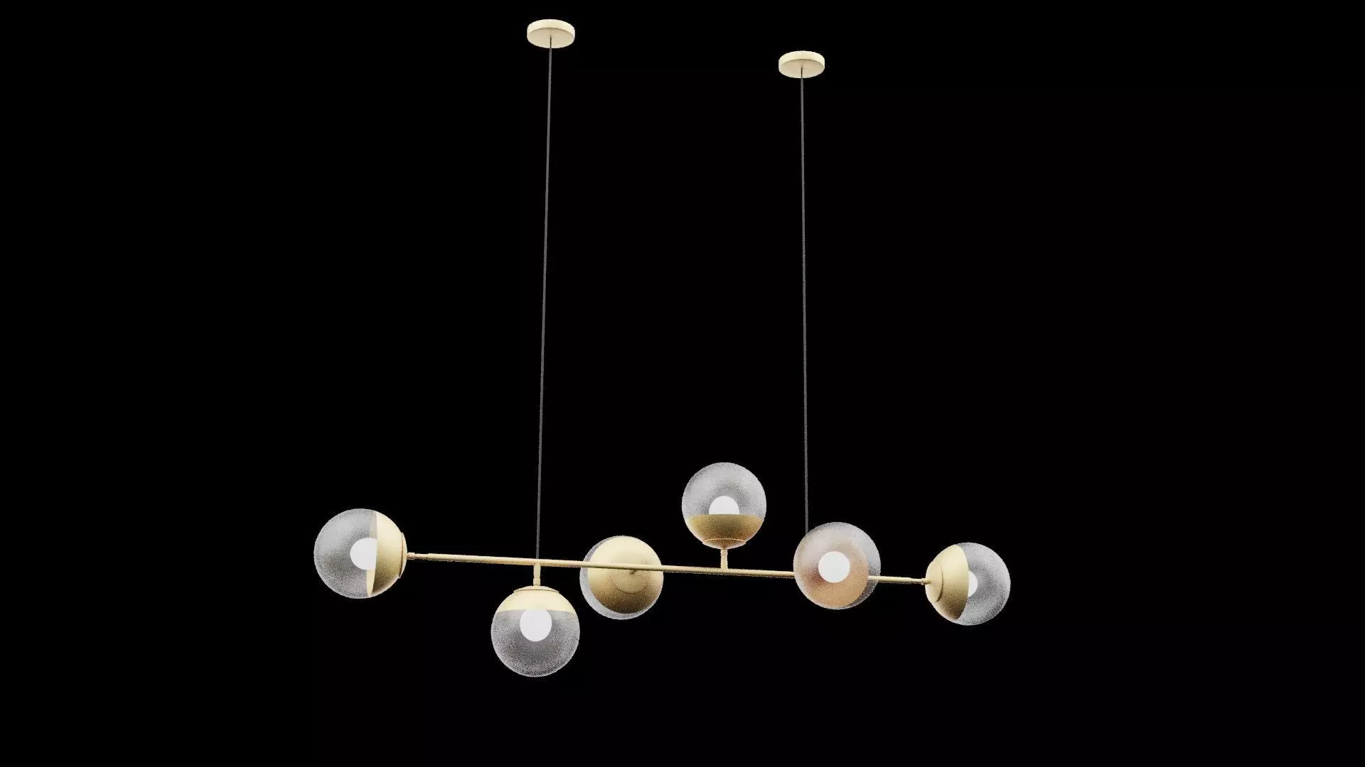 Ceiling Lamp Low-poly 3D model_5