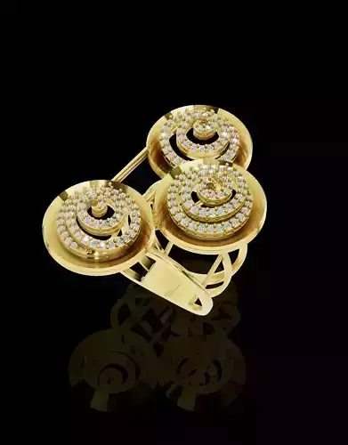 Triple Crown Statement Ring