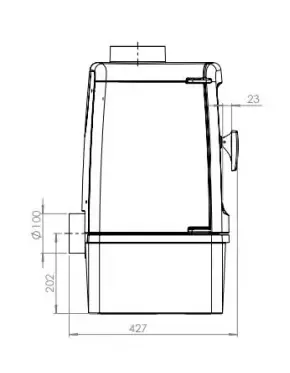 Compact Modern Fireplace Stove 3D Model High and Low Poly Low-poly 3D model_7