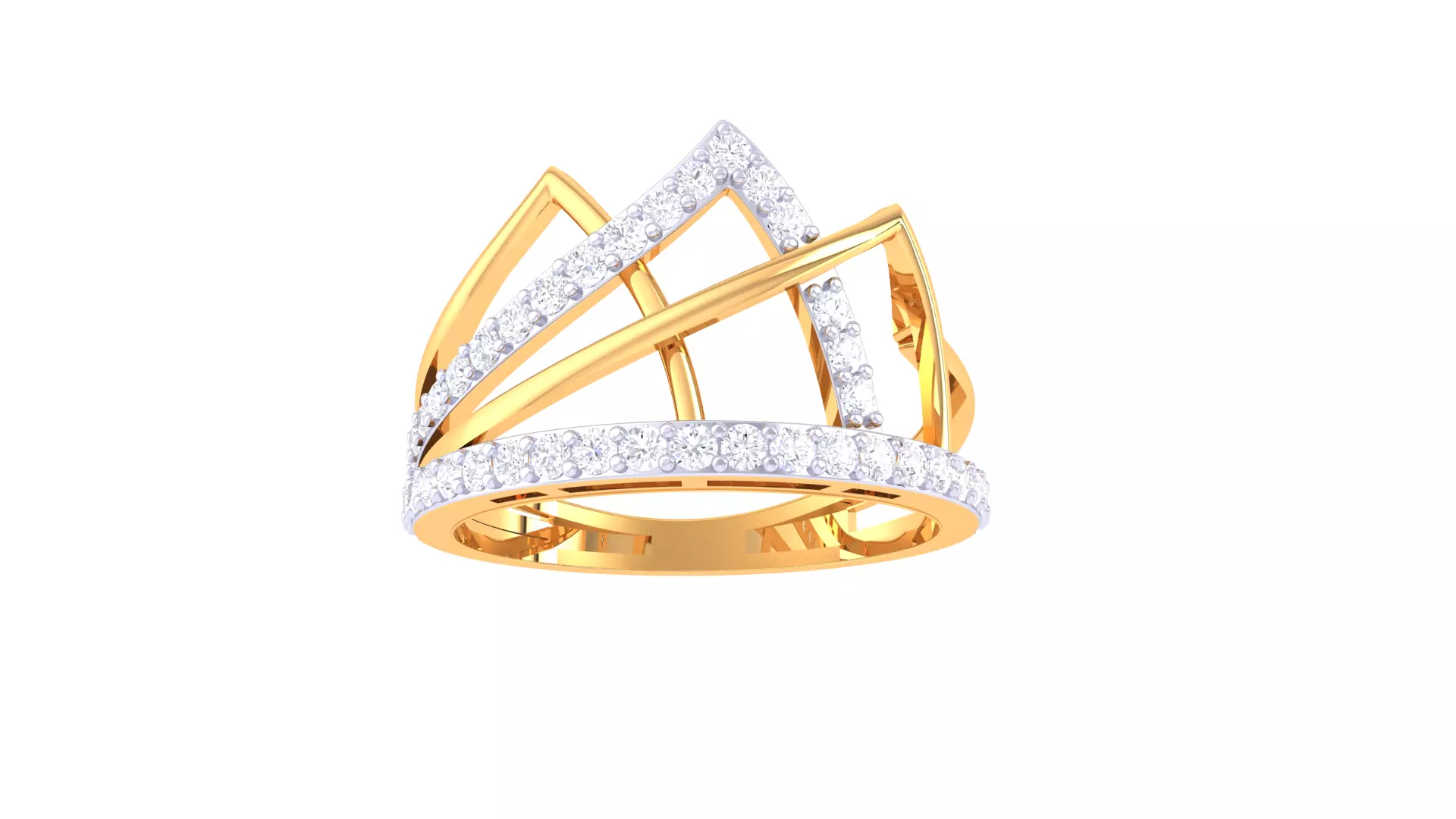 Exquisite Multi-Diamond  3D print model_12