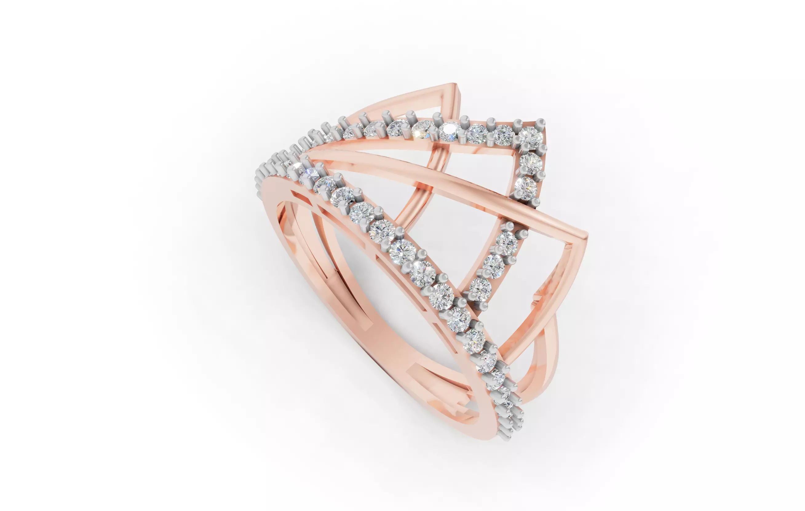 Exquisite Multi-Diamond  3D print model_6