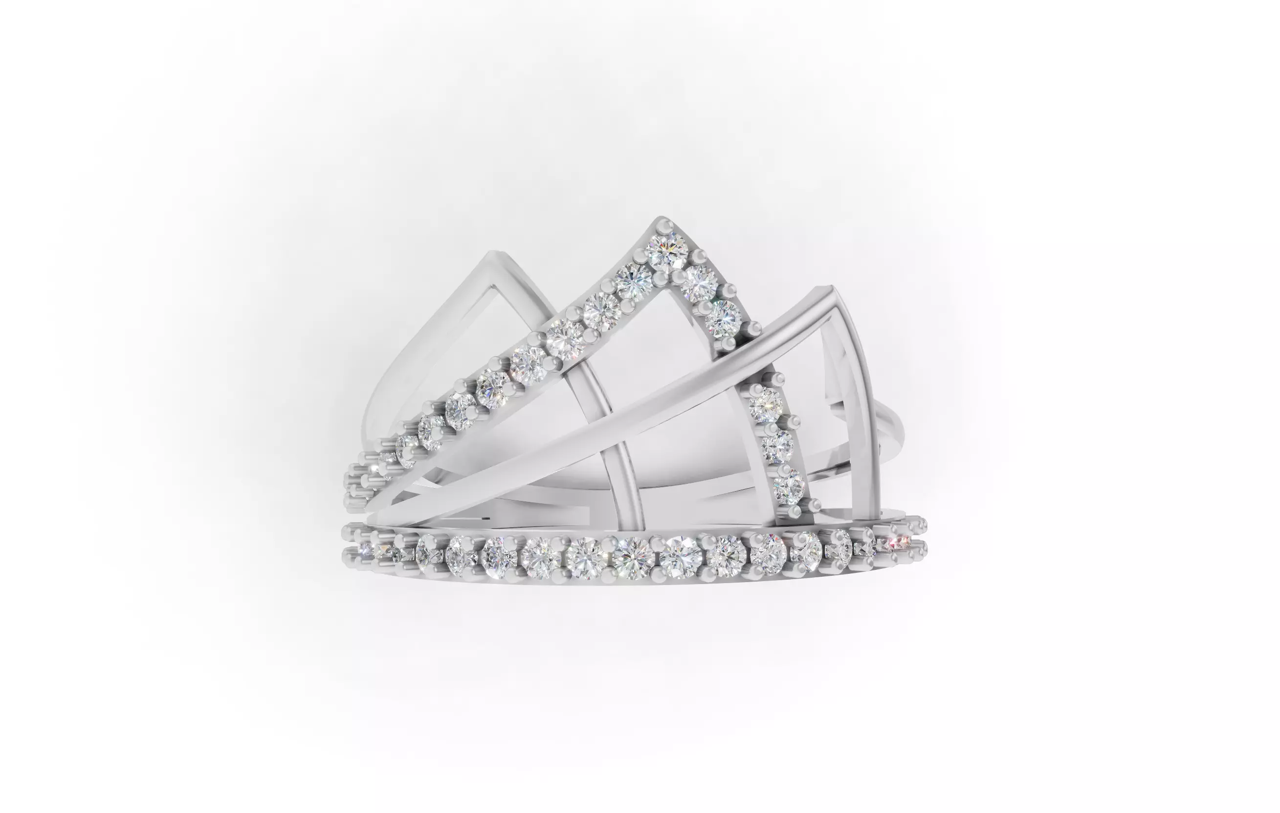 Exquisite Multi-Diamond  3D print model_11