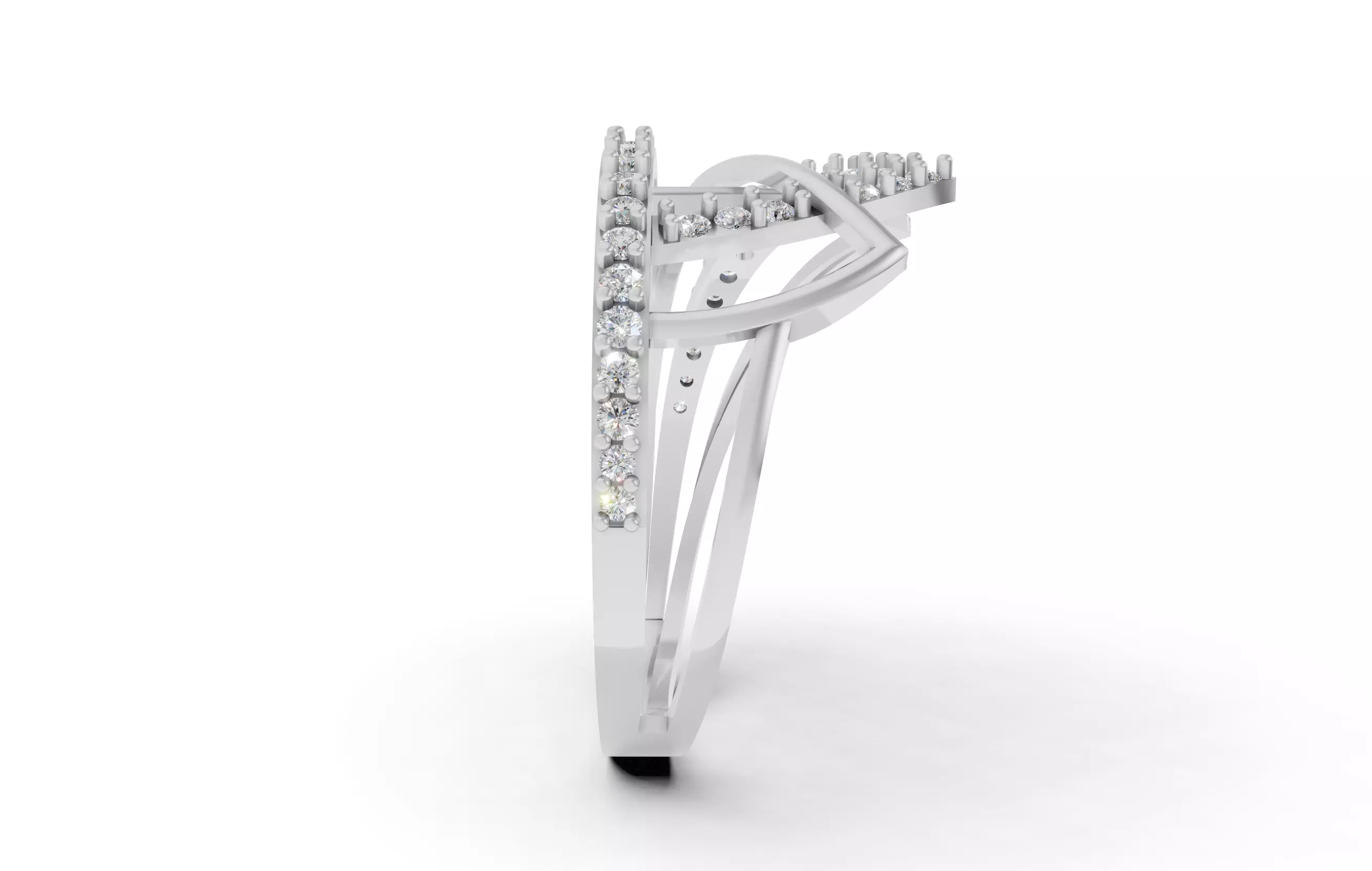 Exquisite Multi-Diamond  3D print model_8
