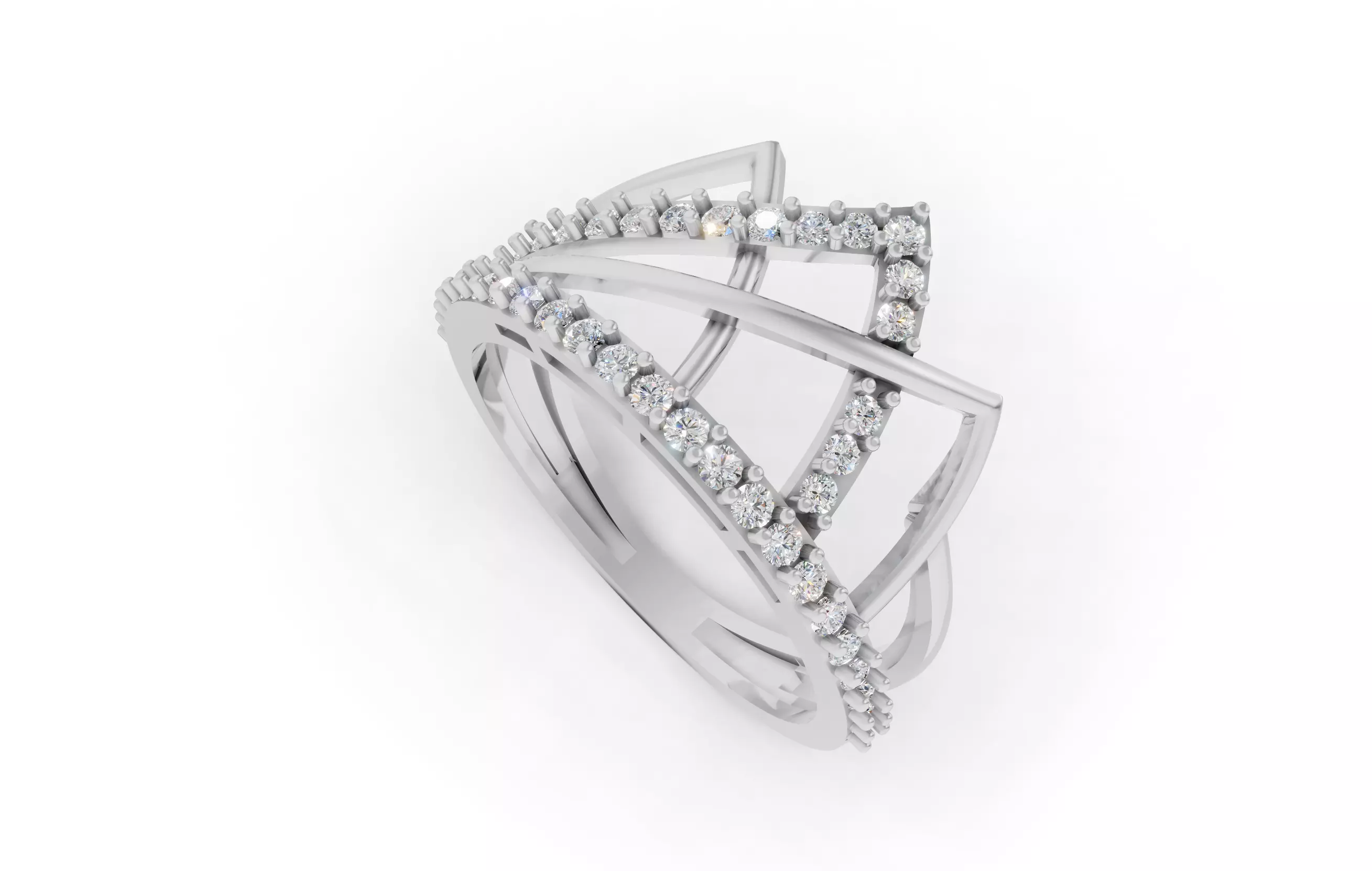 Exquisite Multi-Diamond  3D print model_9