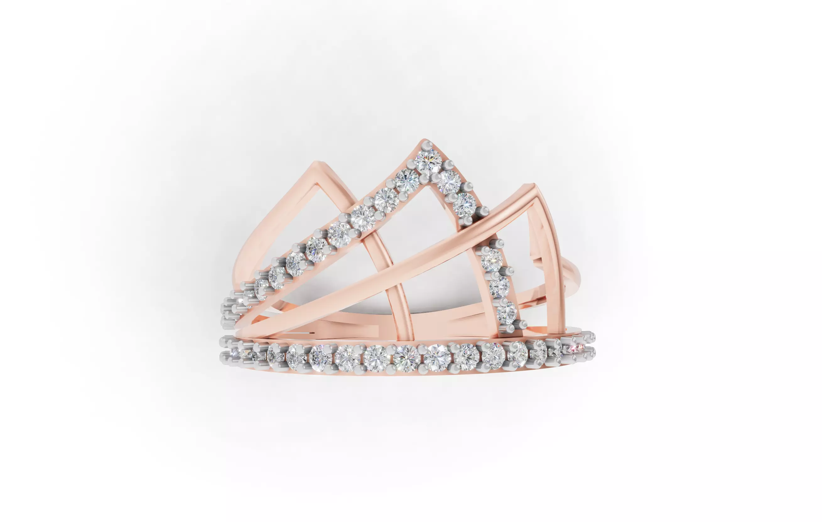 Exquisite Multi-Diamond  3D print model_10