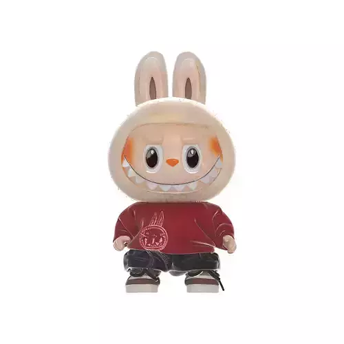 Cute Labubu Hoodie Monster Designer Toy Figurine 3D print model
