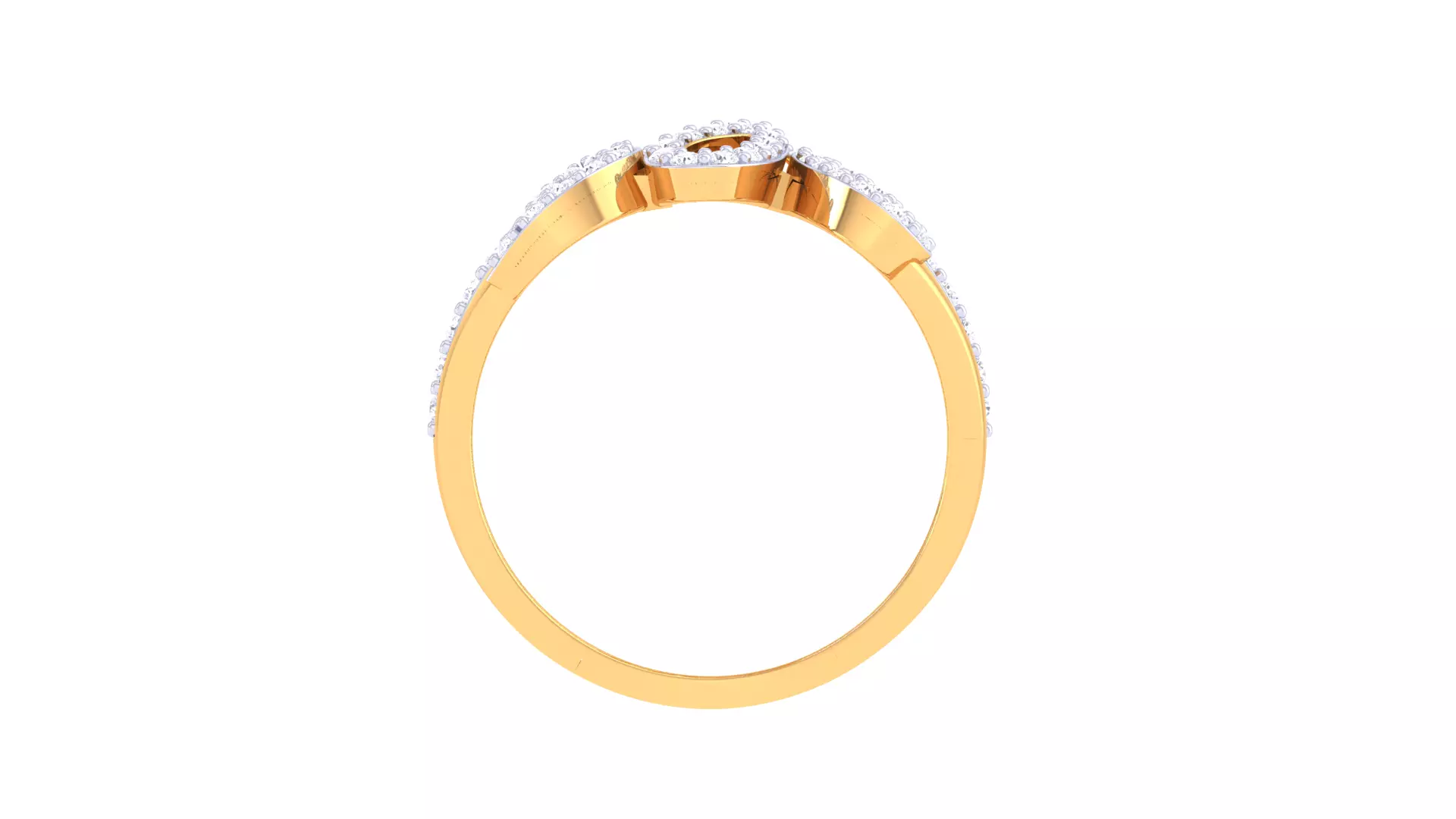 Exquisite Diamond Ring 3D print model_4