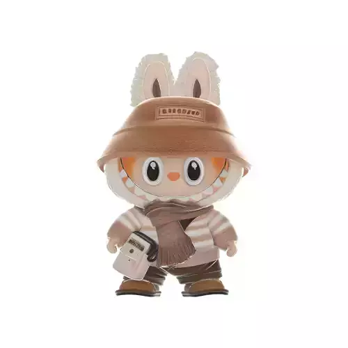 Cute Labubu Character Animal Figure with Accessories 3D print model