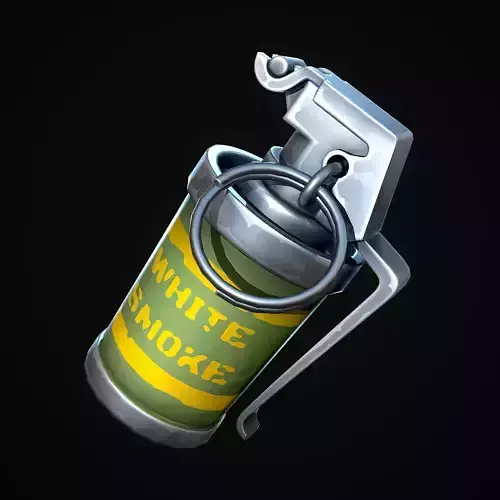 Stylized Smoke Grenade Low-poly 3D model