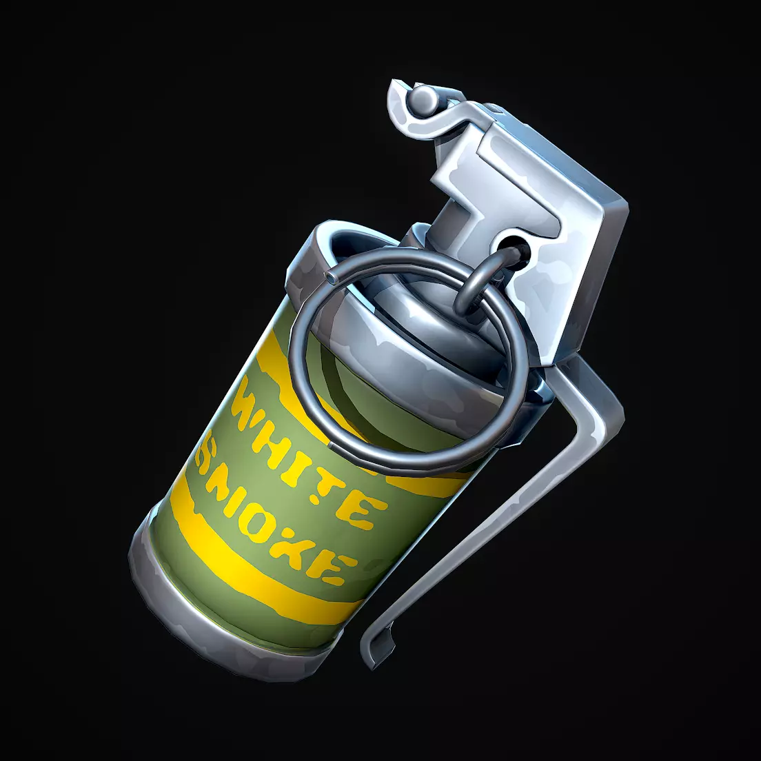 Stylized Smoke Grenade Low-poly 3D model