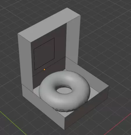 donut plus boite de donut plus animation fais avec blender 3D model_4