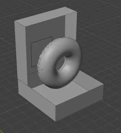 donut plus boite de donut plus animation fais avec blender 3D model_5