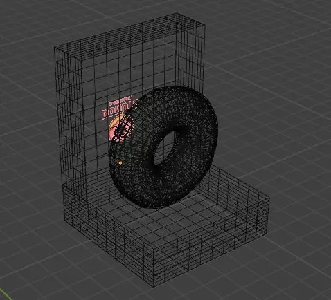 donut plus boite de donut plus animation fais avec blender 3D model_9