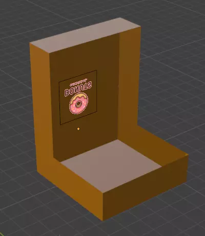 donut plus boite de donut plus animation fais avec blender 3D model_3