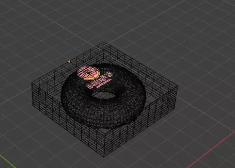 donut plus boite de donut plus animation fais avec blender 3D model_10